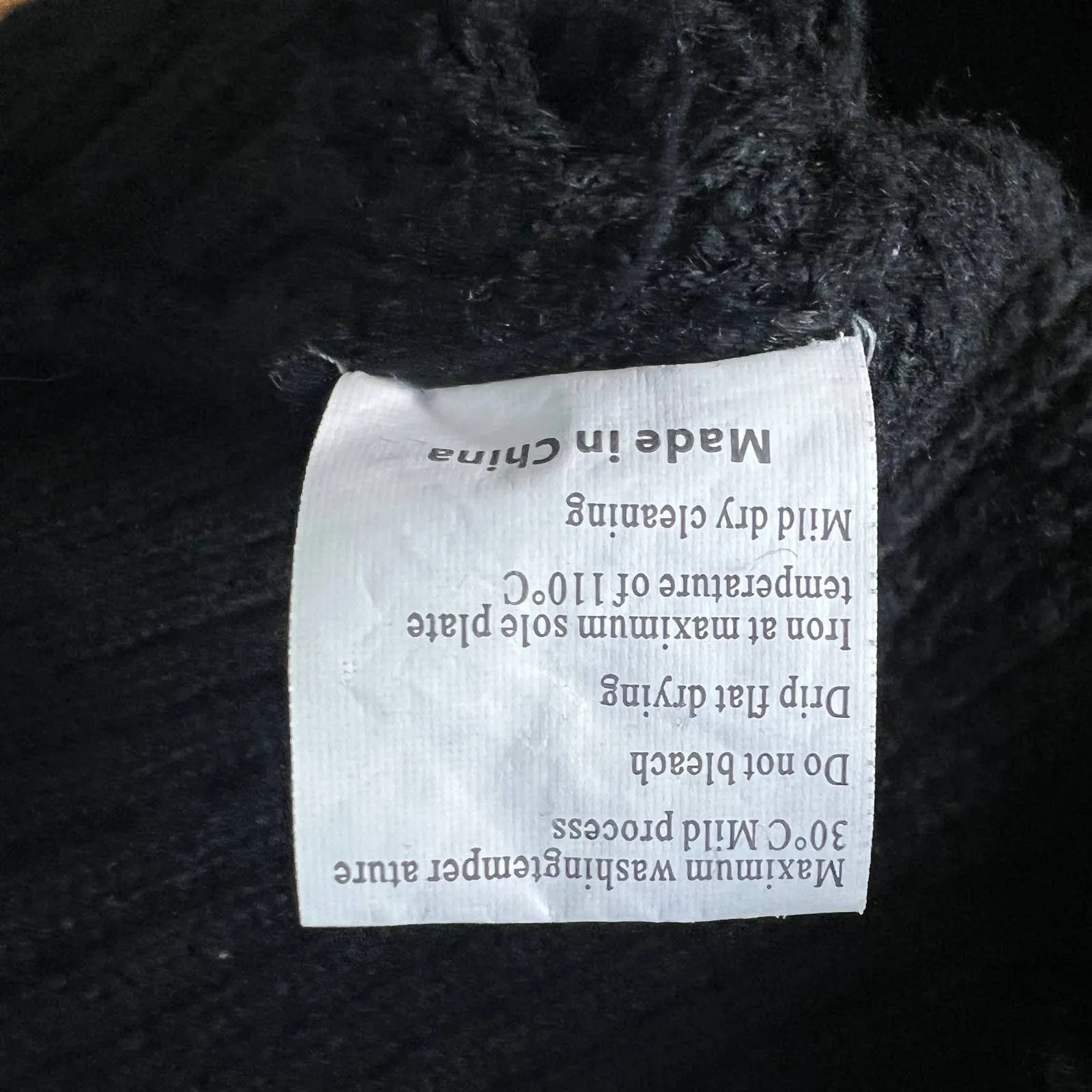 Exlura Pullover Black Chunky Knit Sweater Size S/M - Image 10