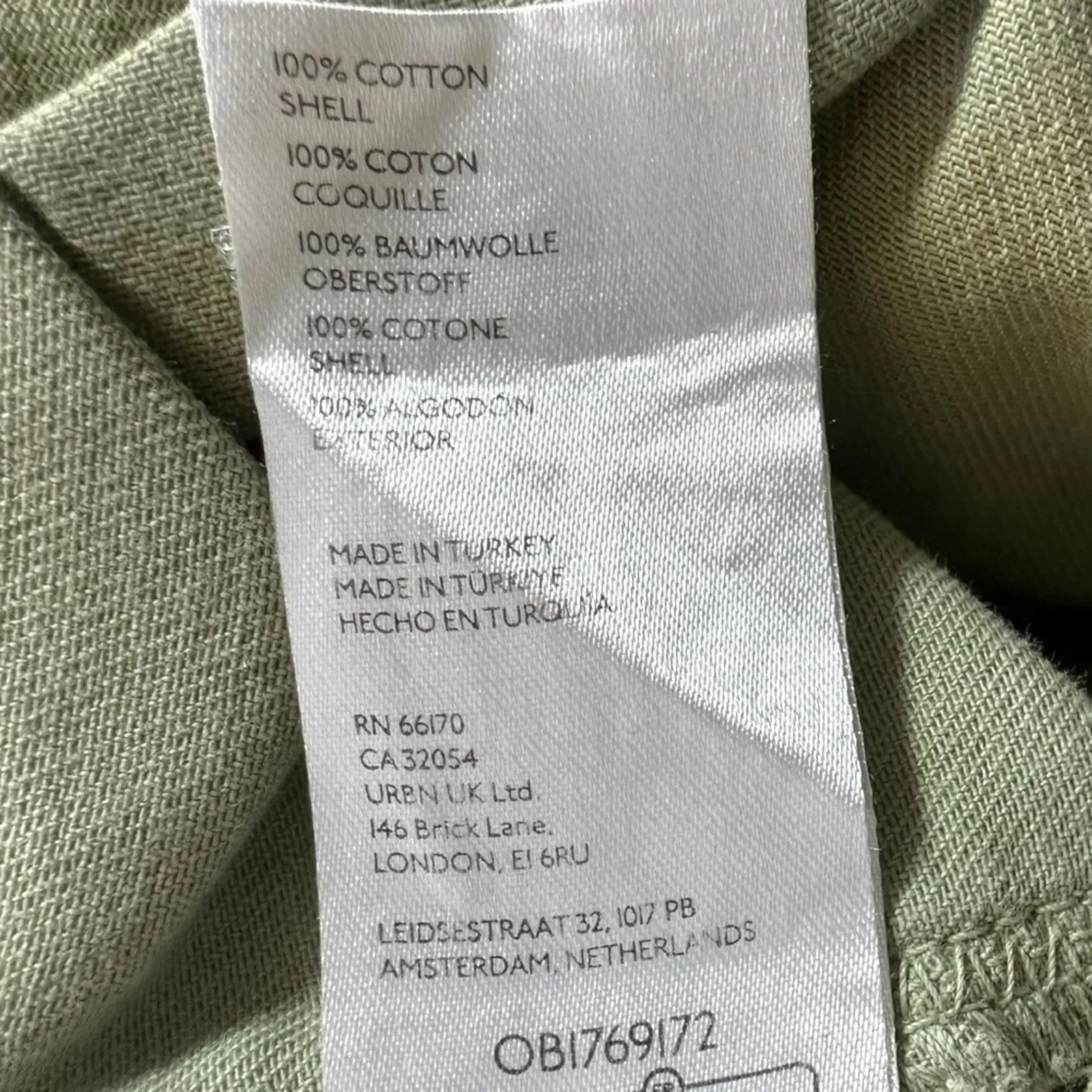 Free People Retro 70s Bohemian Wide Leg Lotus Tie-Dye Jeans Army Neutral Size 30 - Image 13