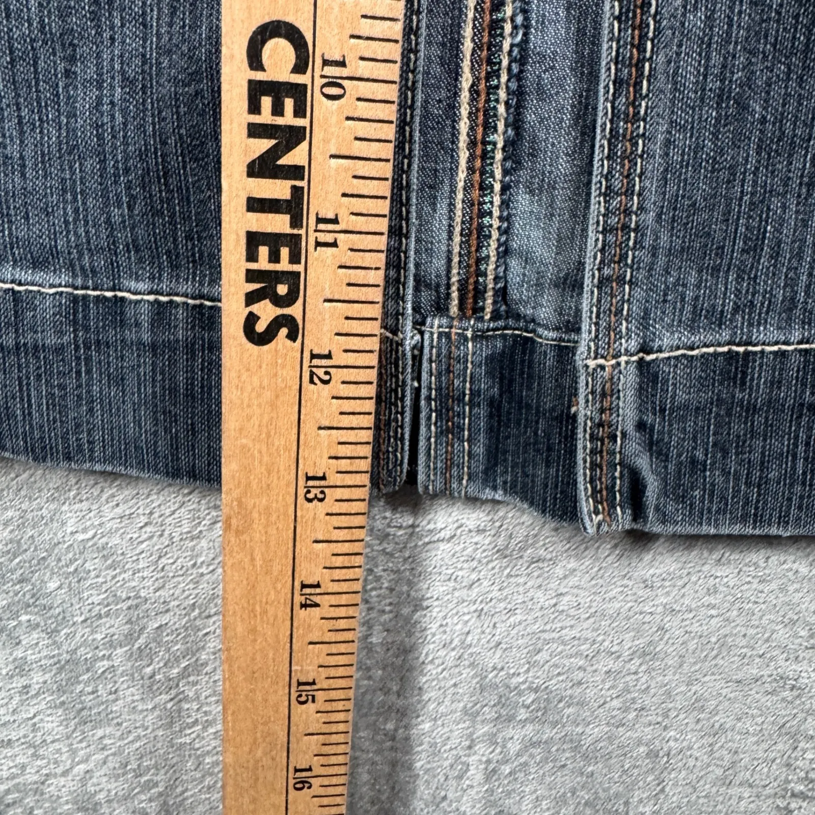 Bill Blass Jeans Stretch Denim Maxi Skirt Women's 8 High‎ Waist Y2K 90s Vintage Blue - Image 10