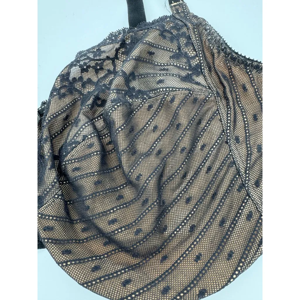 Chantelle 32810 Rive Gauche Full Coverage Unlined Bra Black Women's 44H - Image 4