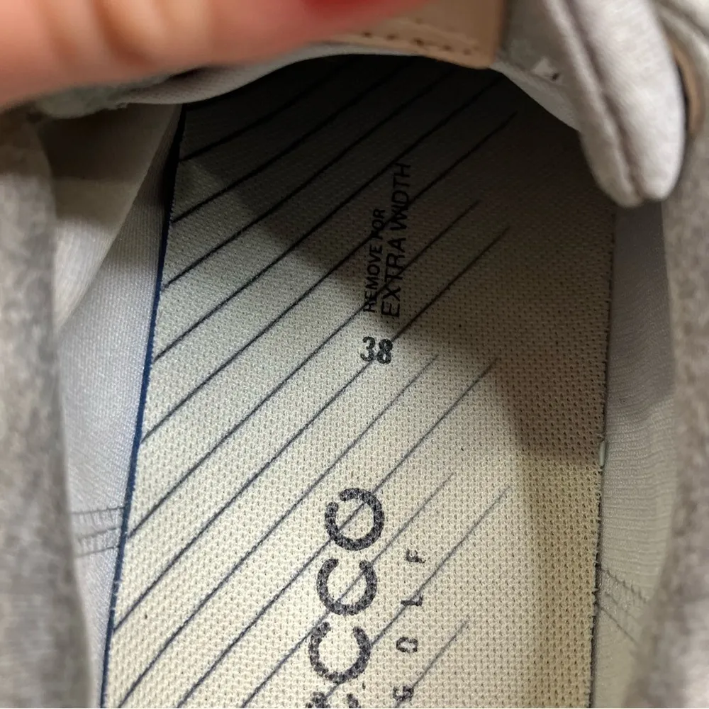 Ecco golf‎ sneakers tan leather size 38 - Image 8