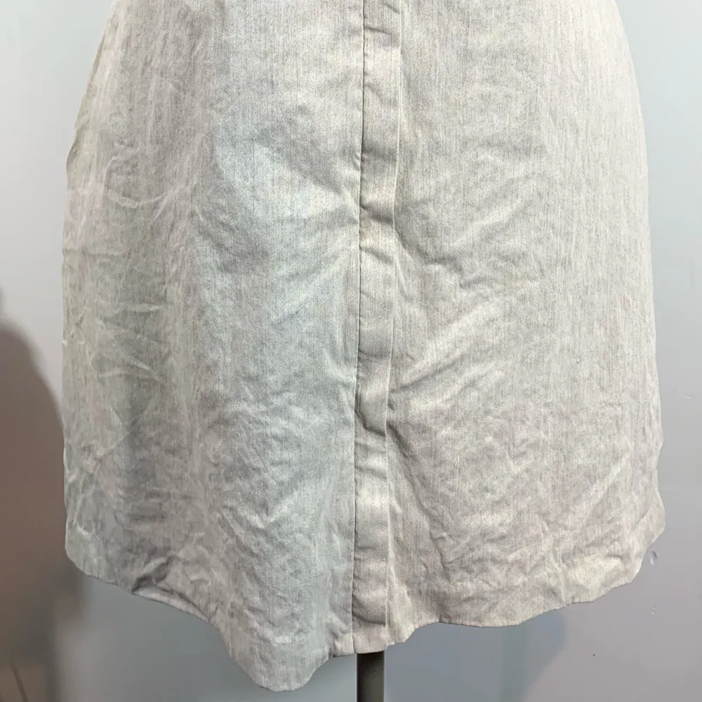 Theory  Beige Full Zip Linen Blend Dress - Image 3