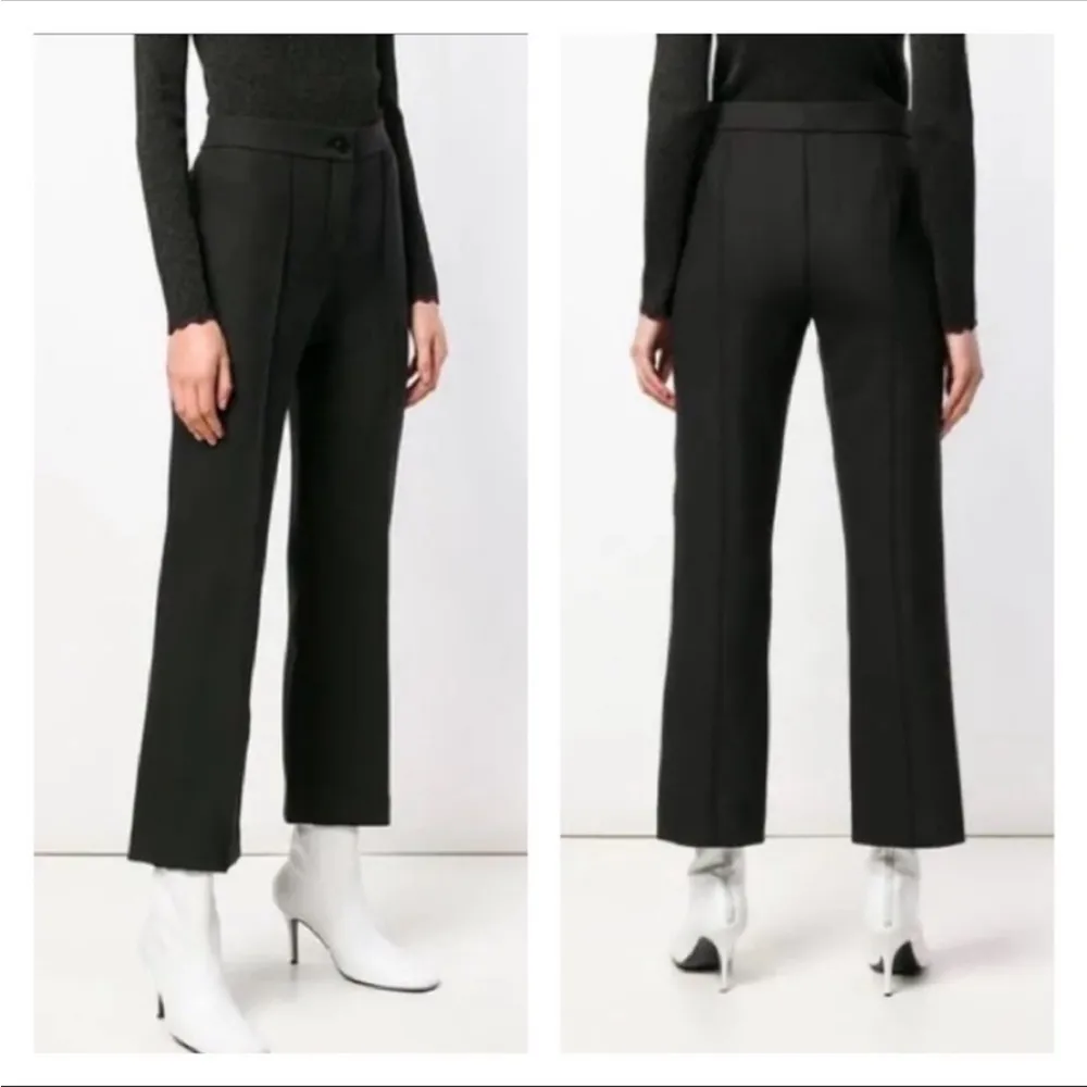 Theory Cardinal Trouser Canton Bistretch Black Dress Pants Front Seam Size 6 - Image 10