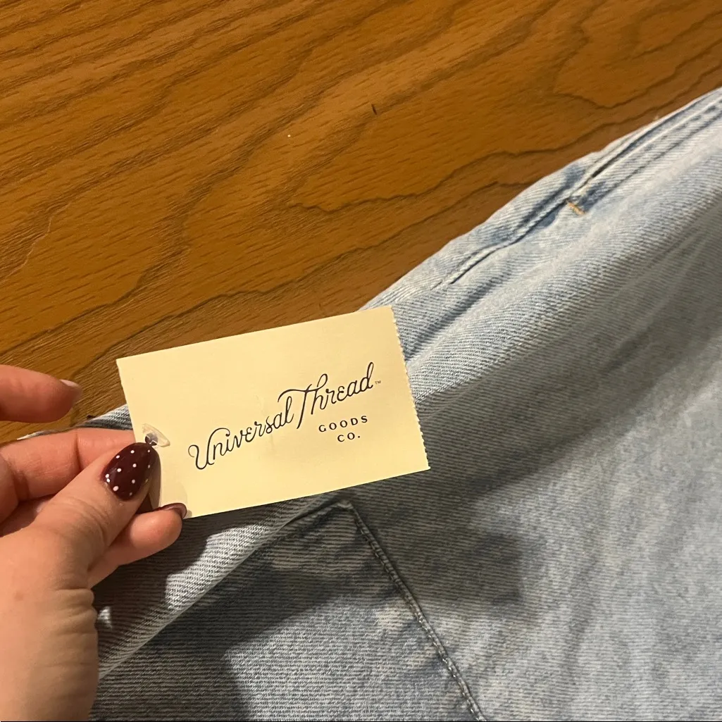 Universal Threads Universal Thread Women’s Denim Light Wash Tank Mini Dress with Pockets NEW - Image 5