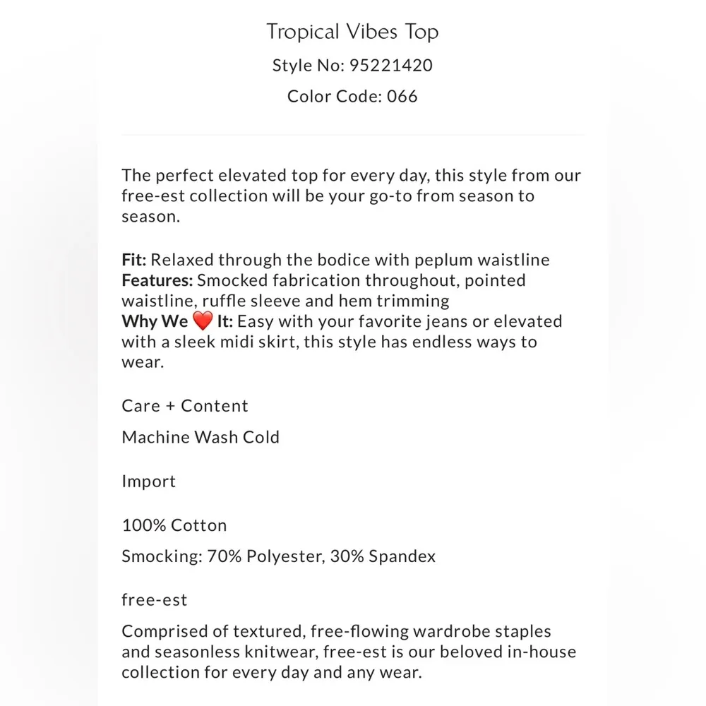 NWT free people tropical vibes top pink sweetheart XS - Image 4