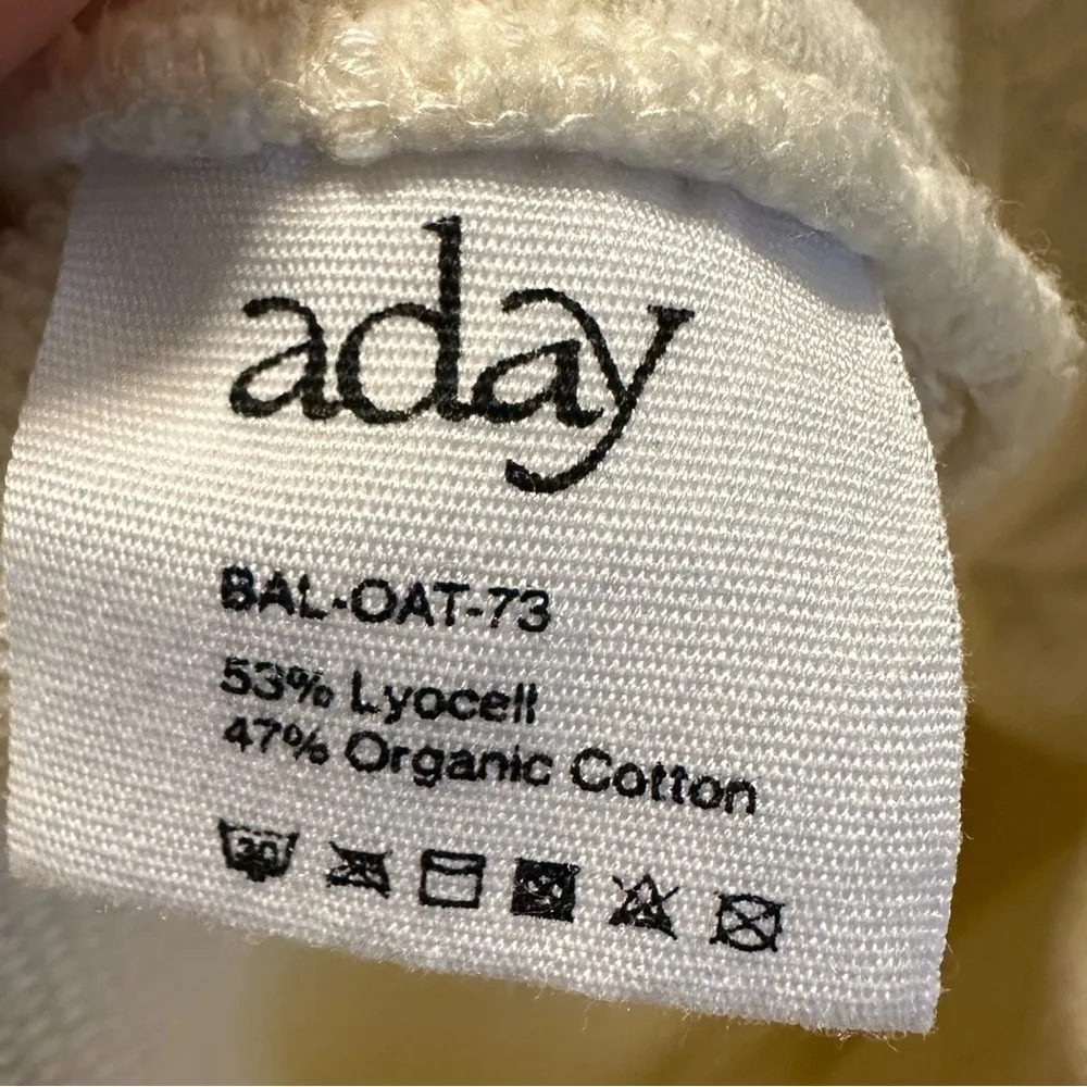 Aday Oat Perfect Walk High Rise Terry Tencel Cotton Lounge Jogger Sz L - Image 12