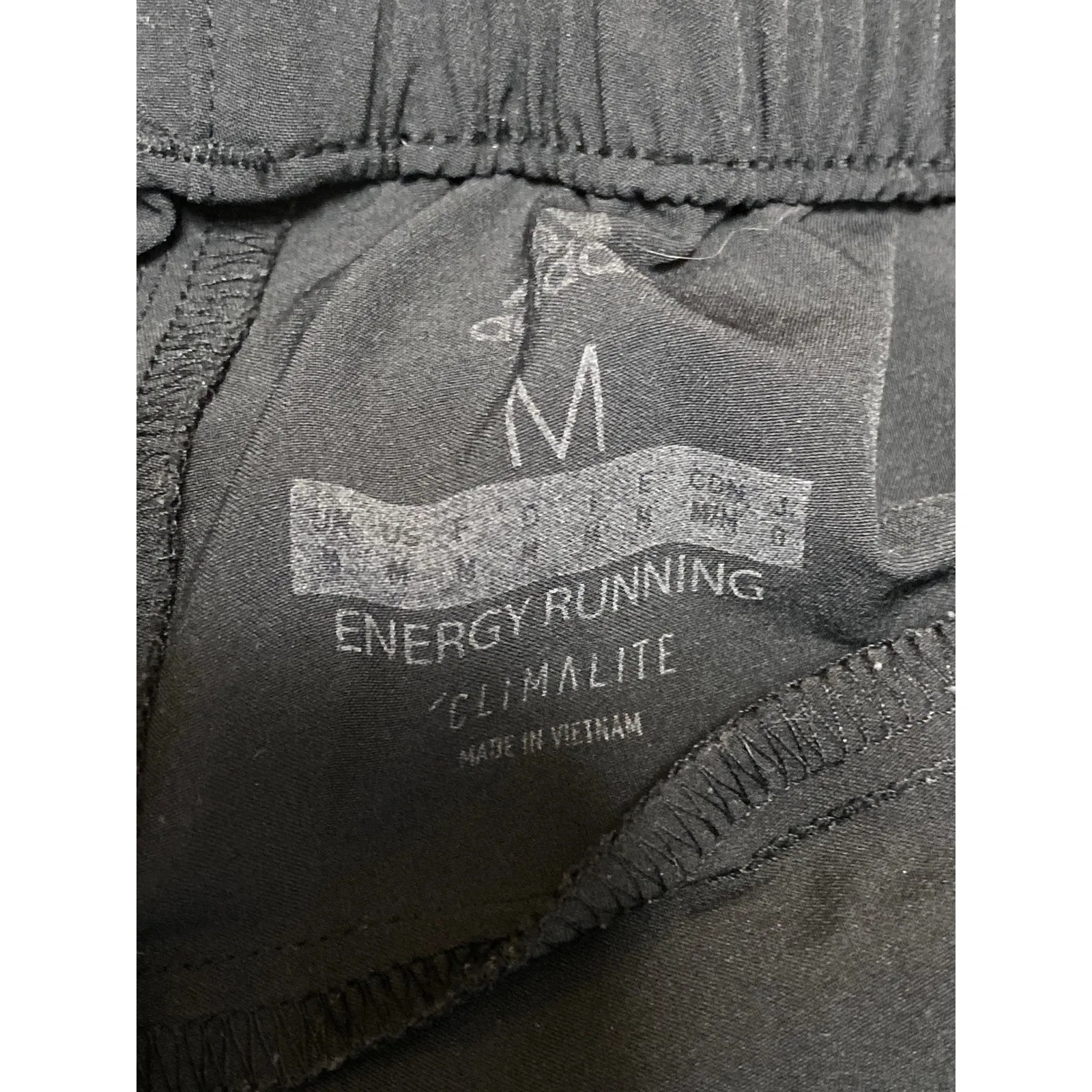 Adidas Climalite Black High Rise Athletic Trousers Joggers Sweat Pants Size M - Image 3