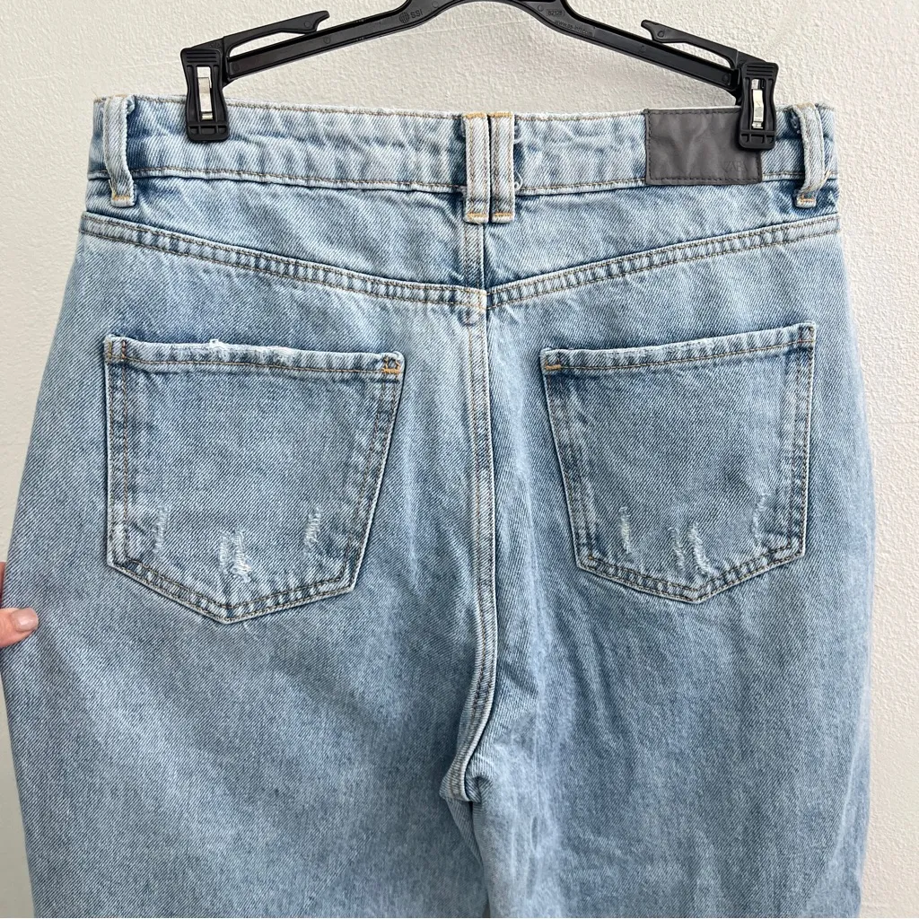 Zara Light Blue Boyfriend Jeans - Image 7