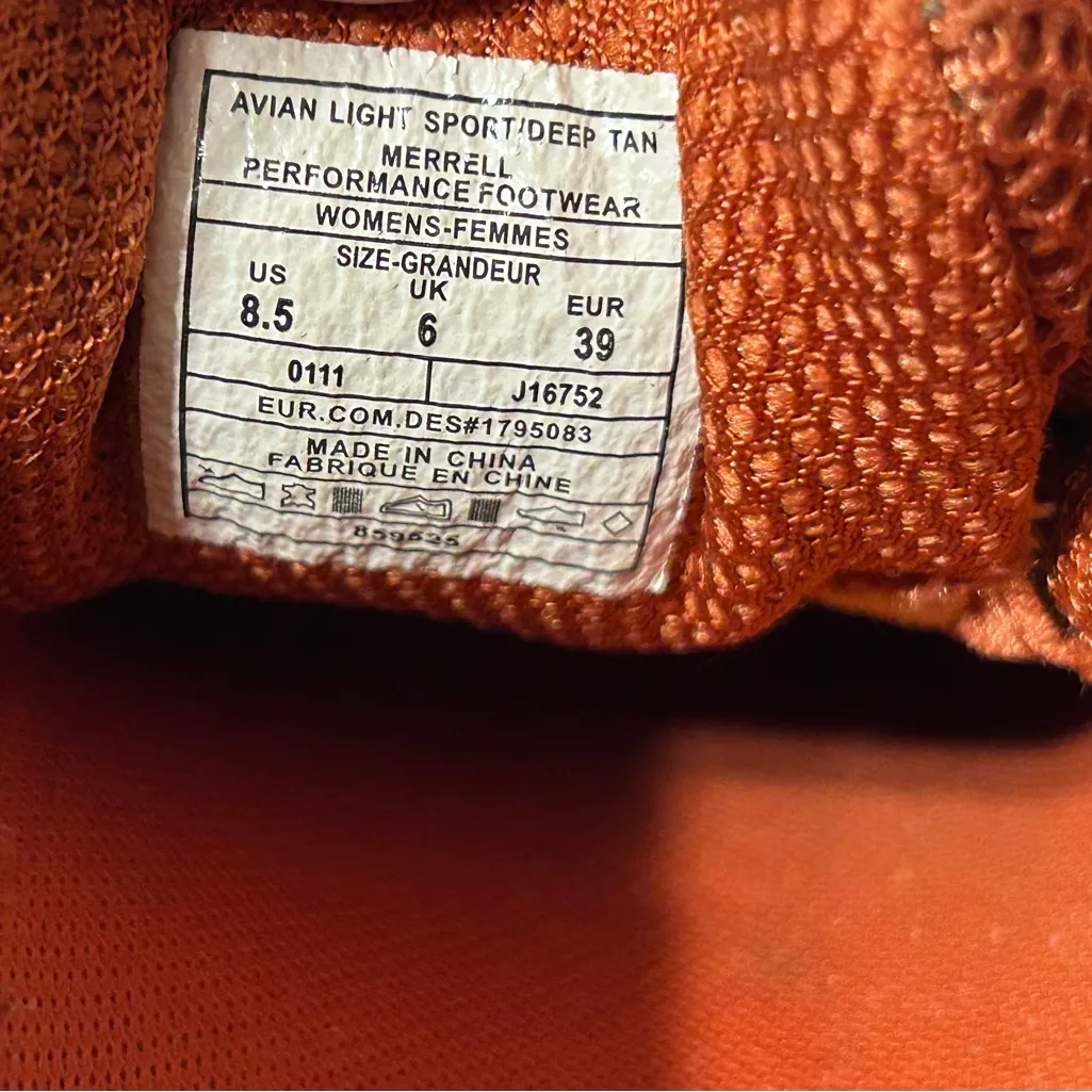 Merrell J16752 Avian light sport walking trail shoe sneakers women size 8.5 - Image 10