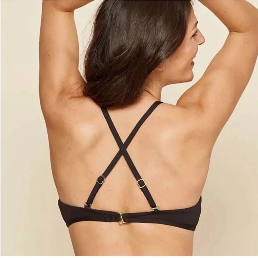 Andie‎ Bikini Set Valencia Top Bikini Bottom Black size M NWT - Image 4