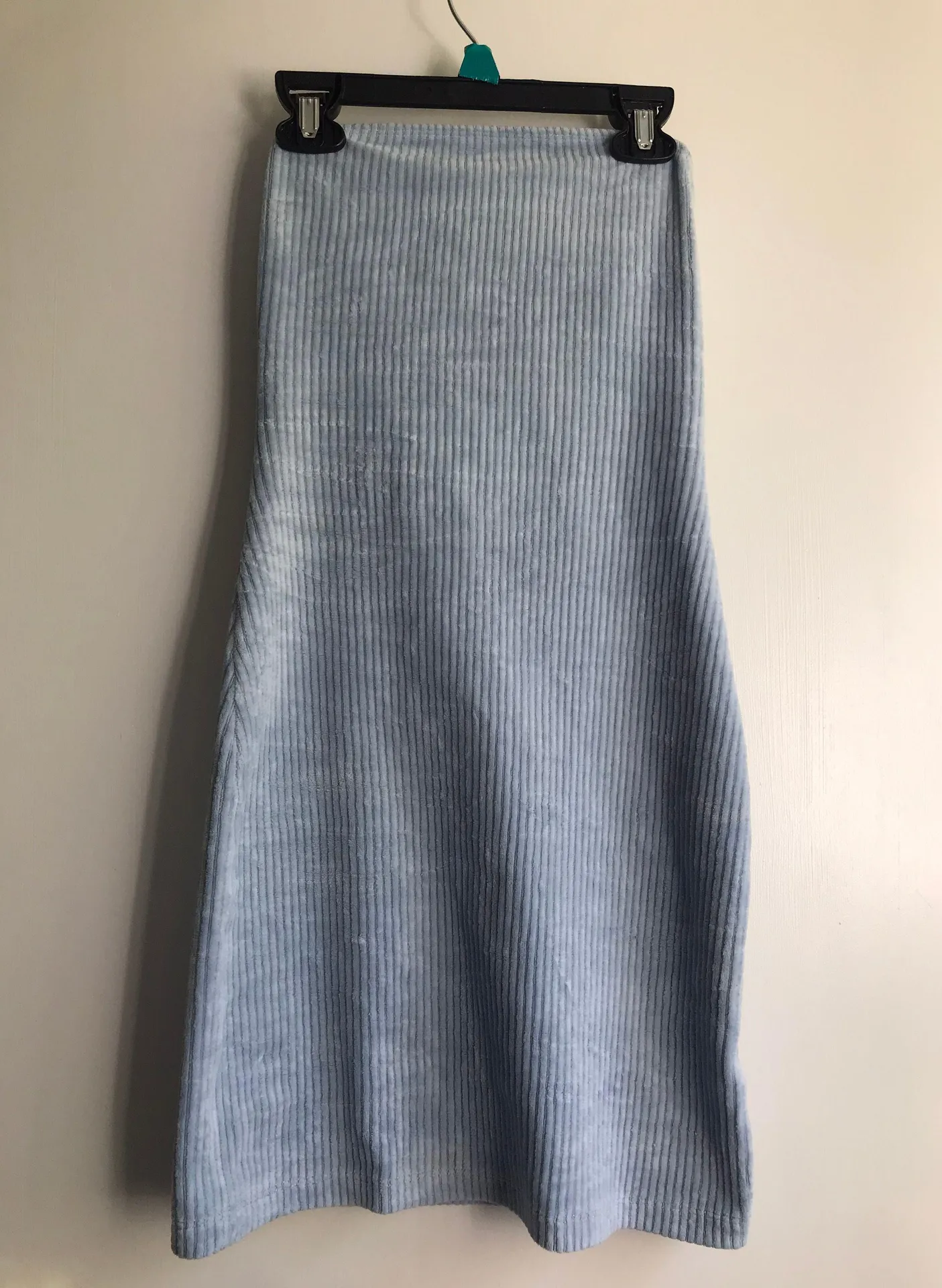 Corduroy Strapless Pencil Dress - Image 5