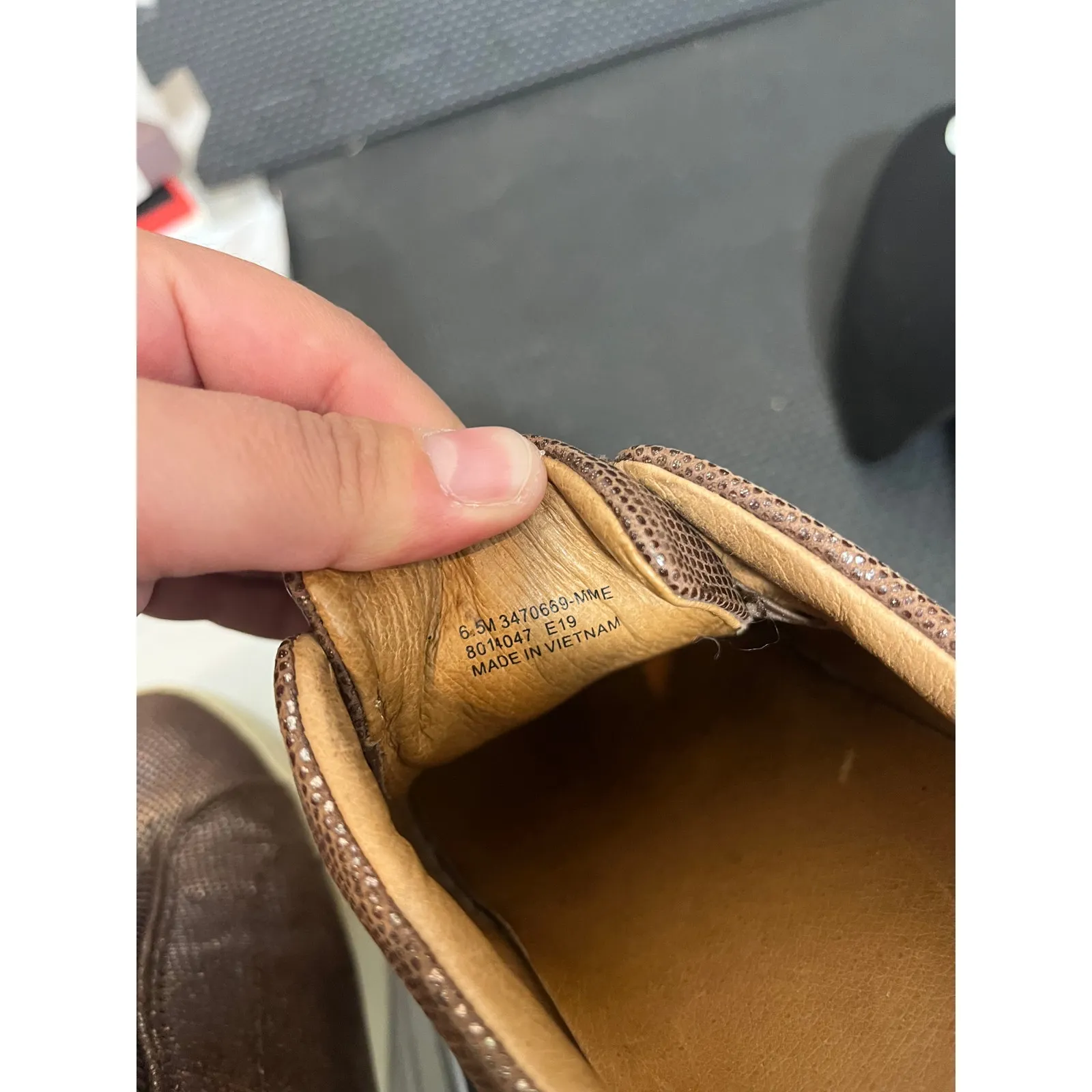 Frye Lena‎ Sneakers Brown Metallic Leather Zip Shoes size 6.5 M Women’s - Image 8