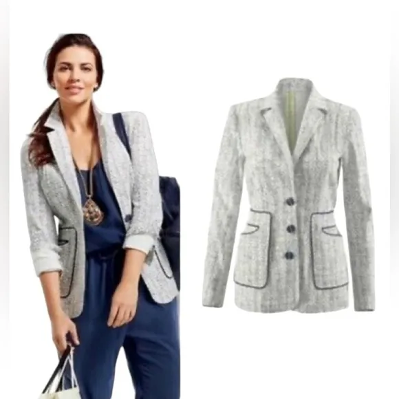 Cabi Black and White Carol Anderson By Invitation Code Blazer Jacket Nwt - Image 2