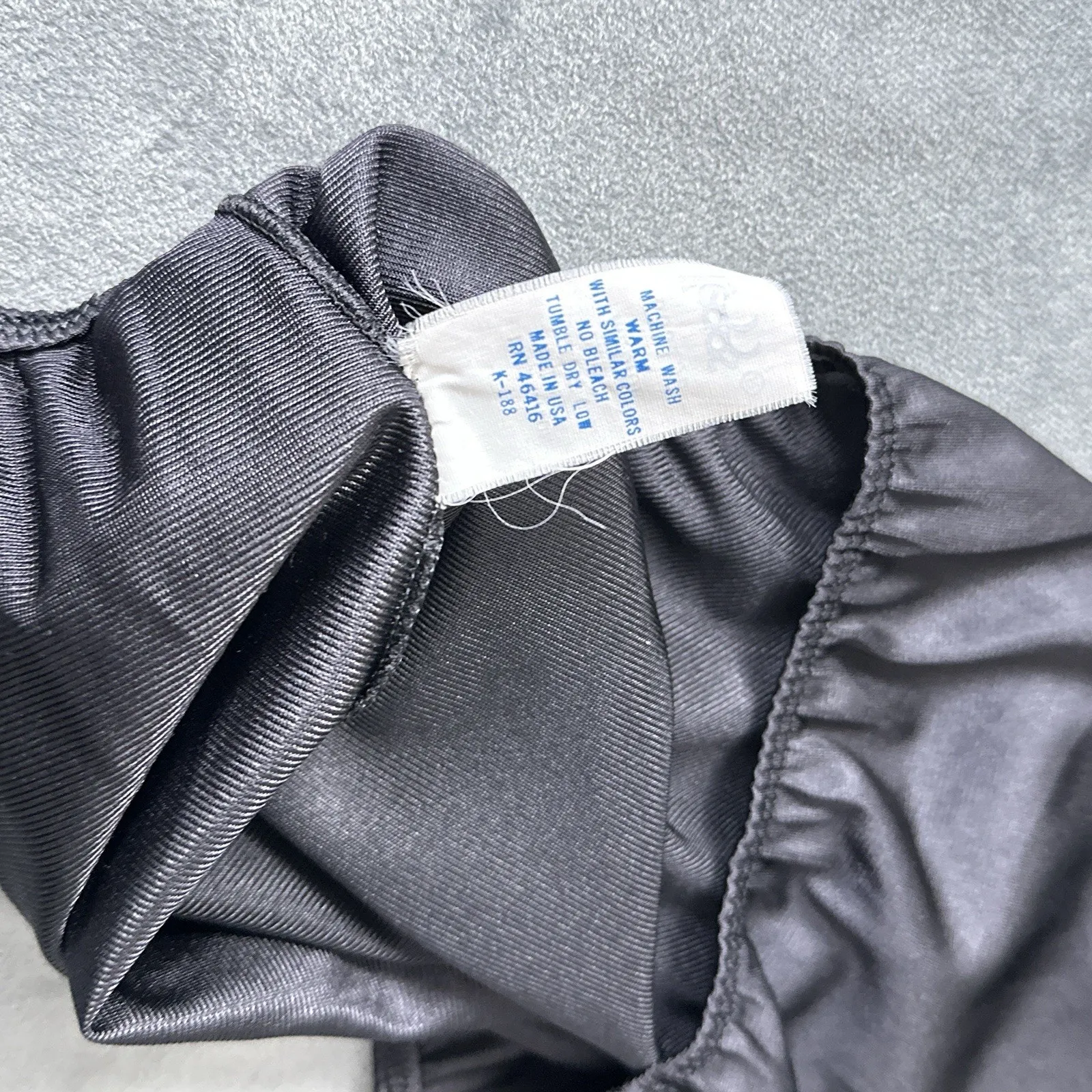 Vintage Leggs Half Slip Skirt Size Medium 3" Wide Lace Black Antron III Nylon - Image 7