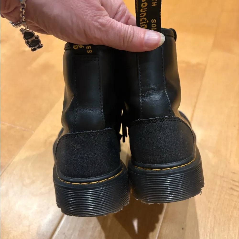 Dr. martens Airwair boots back laced up zipper combat  black womens 5 - Image 7