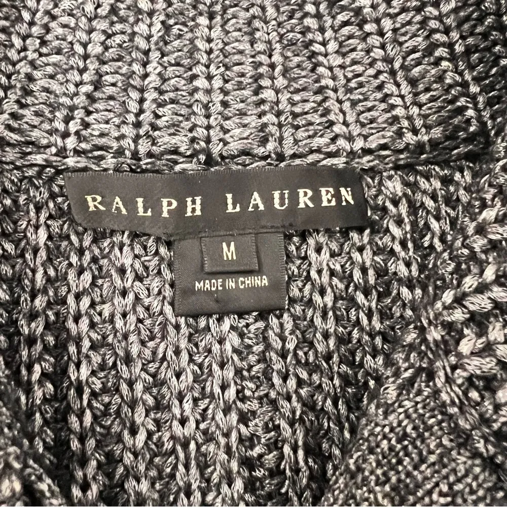 RALPH LAUREN Black Label Knit Short Sleeve Sweater Size Medium - Image 4