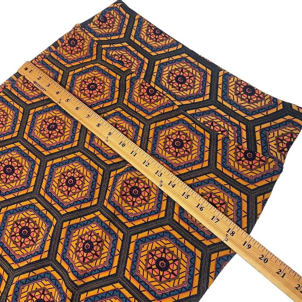 Women's Large Geo Geometric Textured LULAROE Cassie Stretchy Knee Length Skirt - Image 3