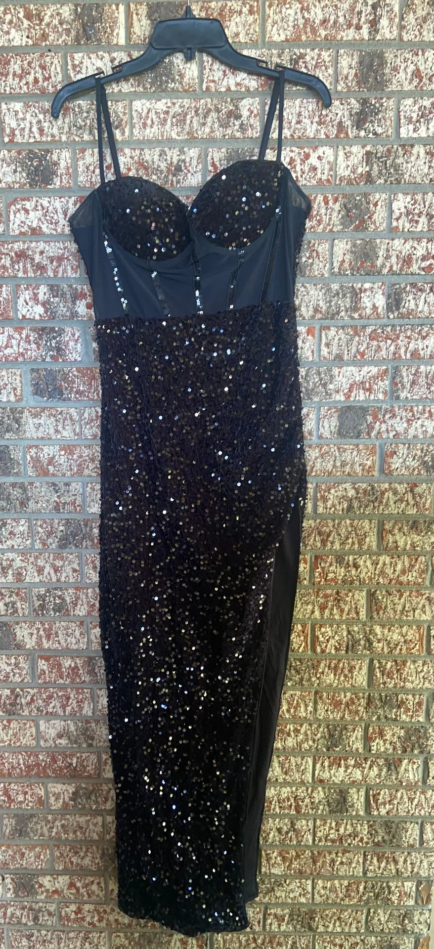 Formal/Prom Dress Black Size L - Image 3