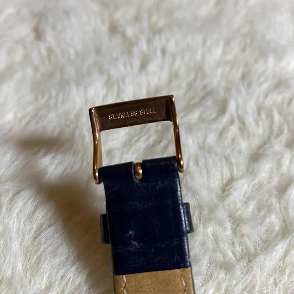 Rose Gold & Navy Tommy Hilfiger Watch - Womens, Leather Needs Battery - Image 8