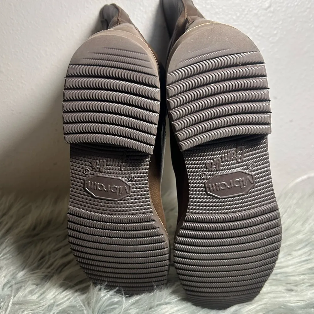 Arthur Beren GRAVATI Women’s Moto Ankle Brown Leather Buckle Boots Size 7.5 Brown - Image 9