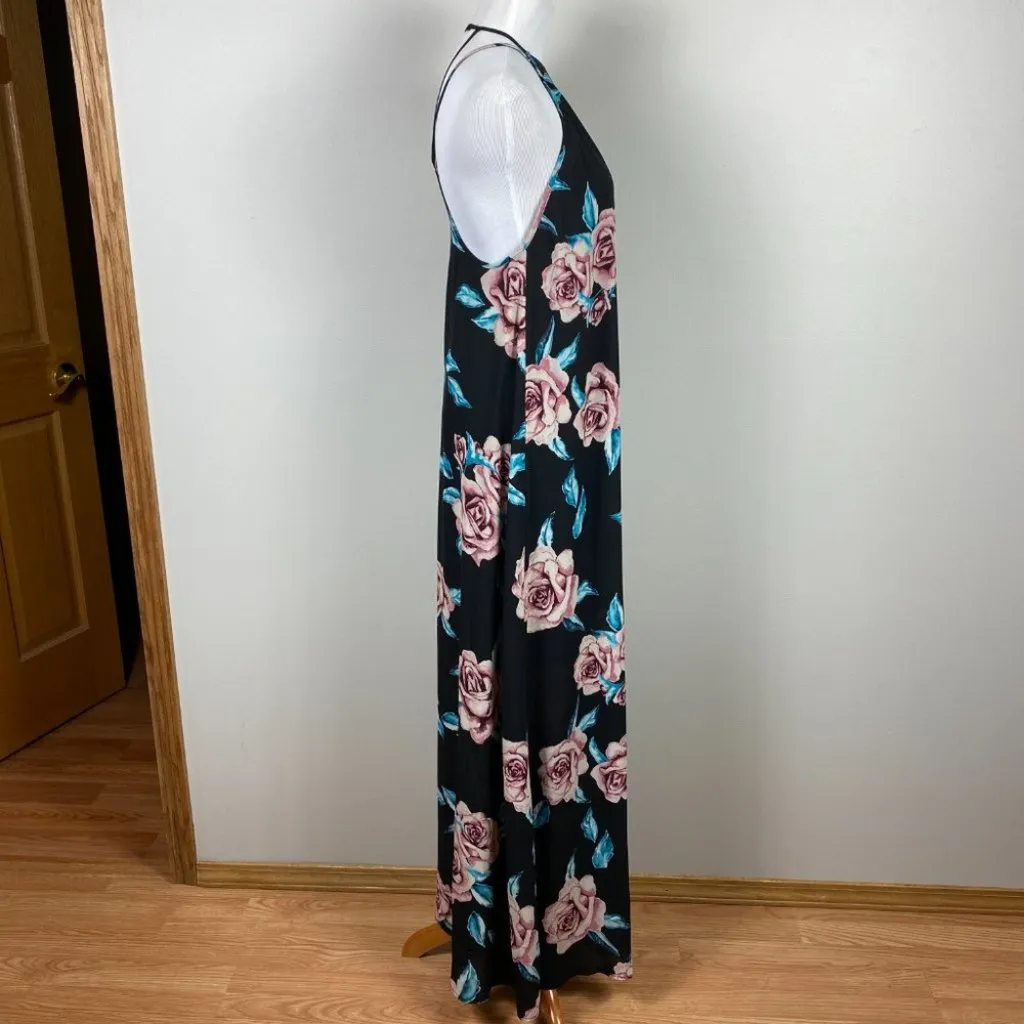 New Show Me Your Mumu‎ Maxi Dress S Flirtini Floral Rose Halter Gown Small - Image 5