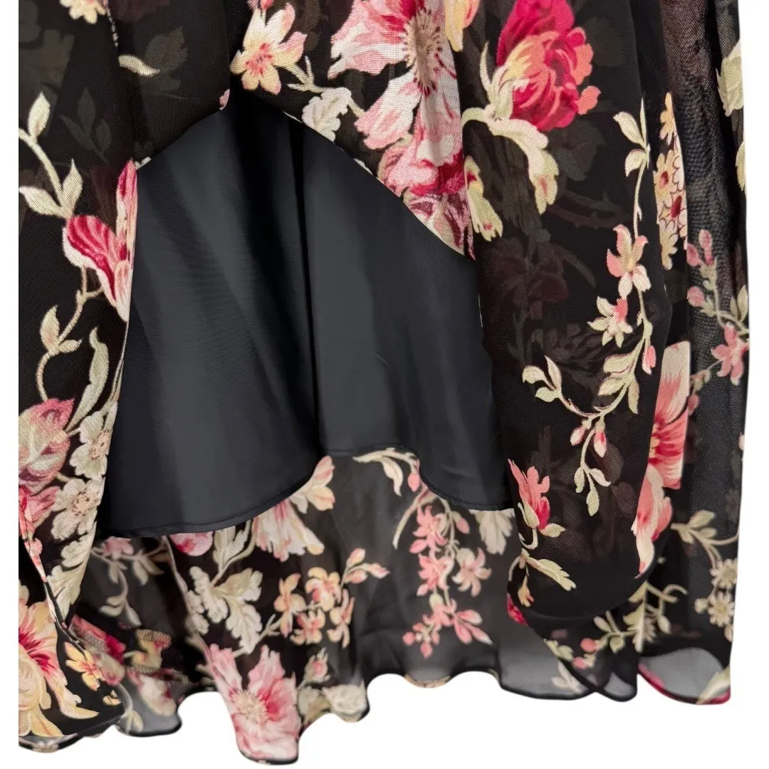 Evan Picone Sleeveless Floral Midi Dress Size 8 Feminine Romantic‎ Fairy Vintage - Image 11