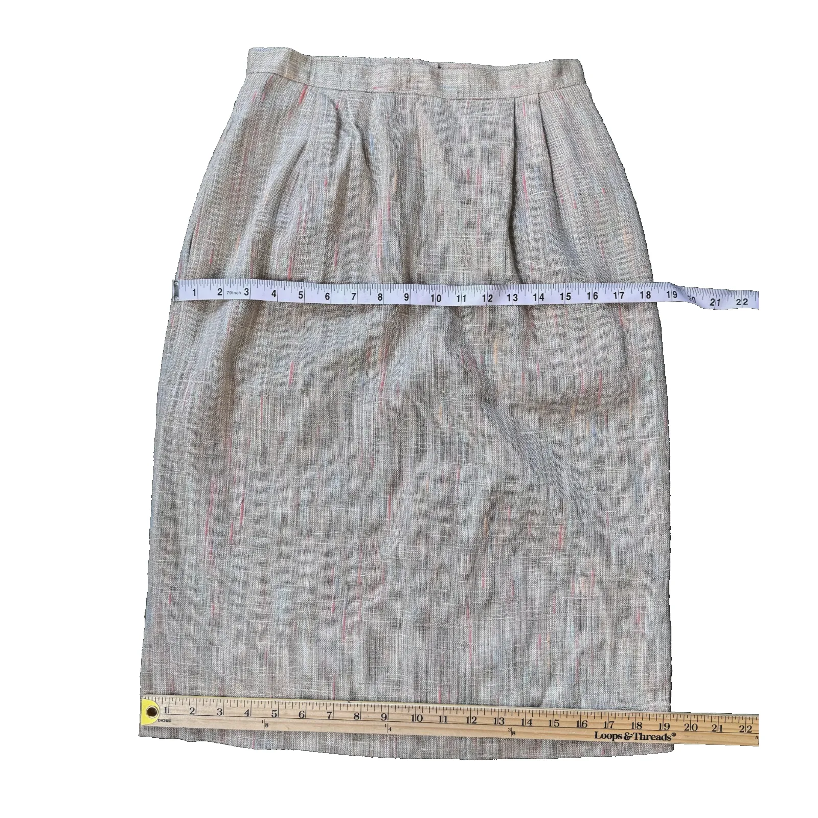 Vintage Women’s Skirt Size 8 Made in USA 26” Waist 26” Long Rayon Blend EUC - Image 9