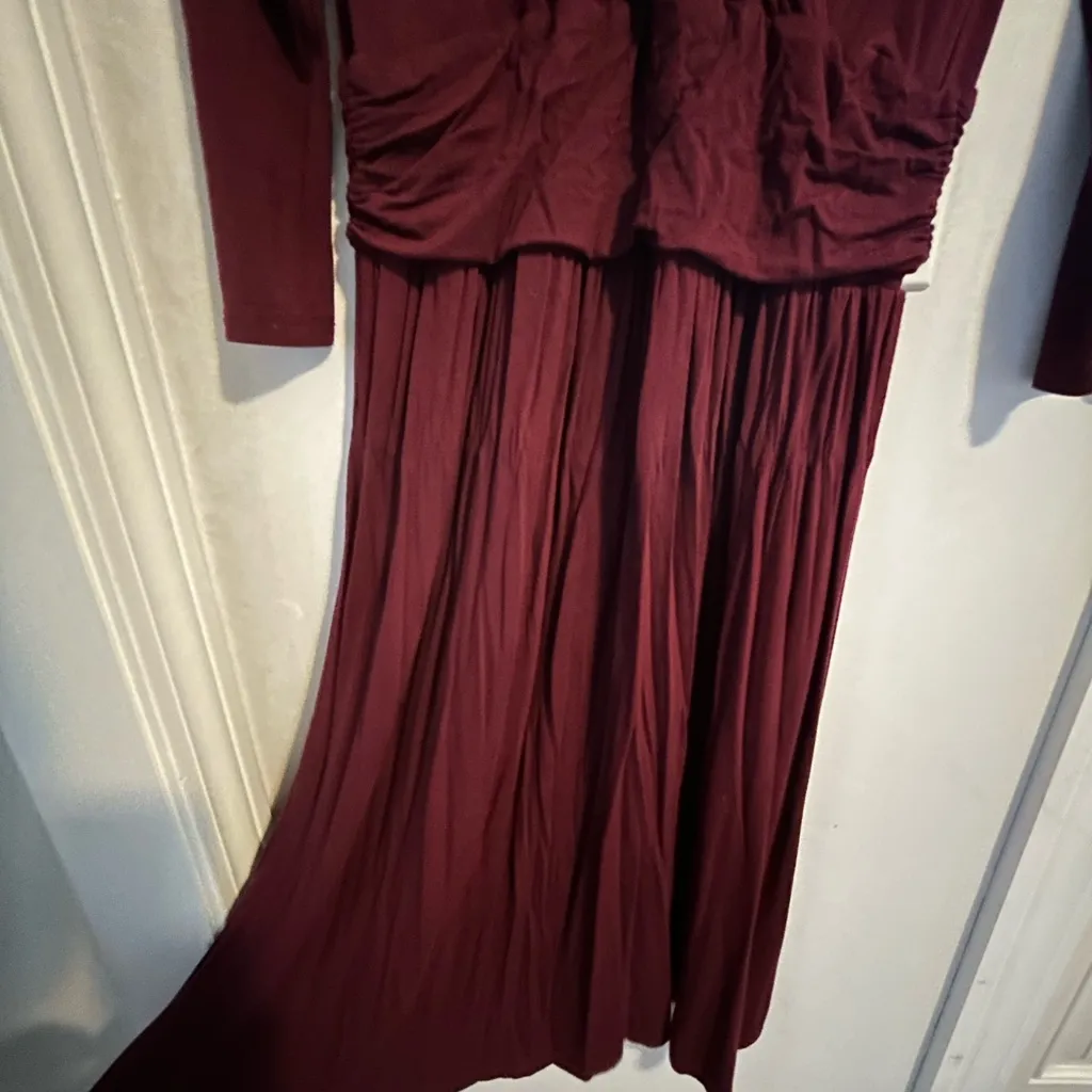Dark red/auburn dress for Fall from ModCloth (older label). Size small. - Image 10