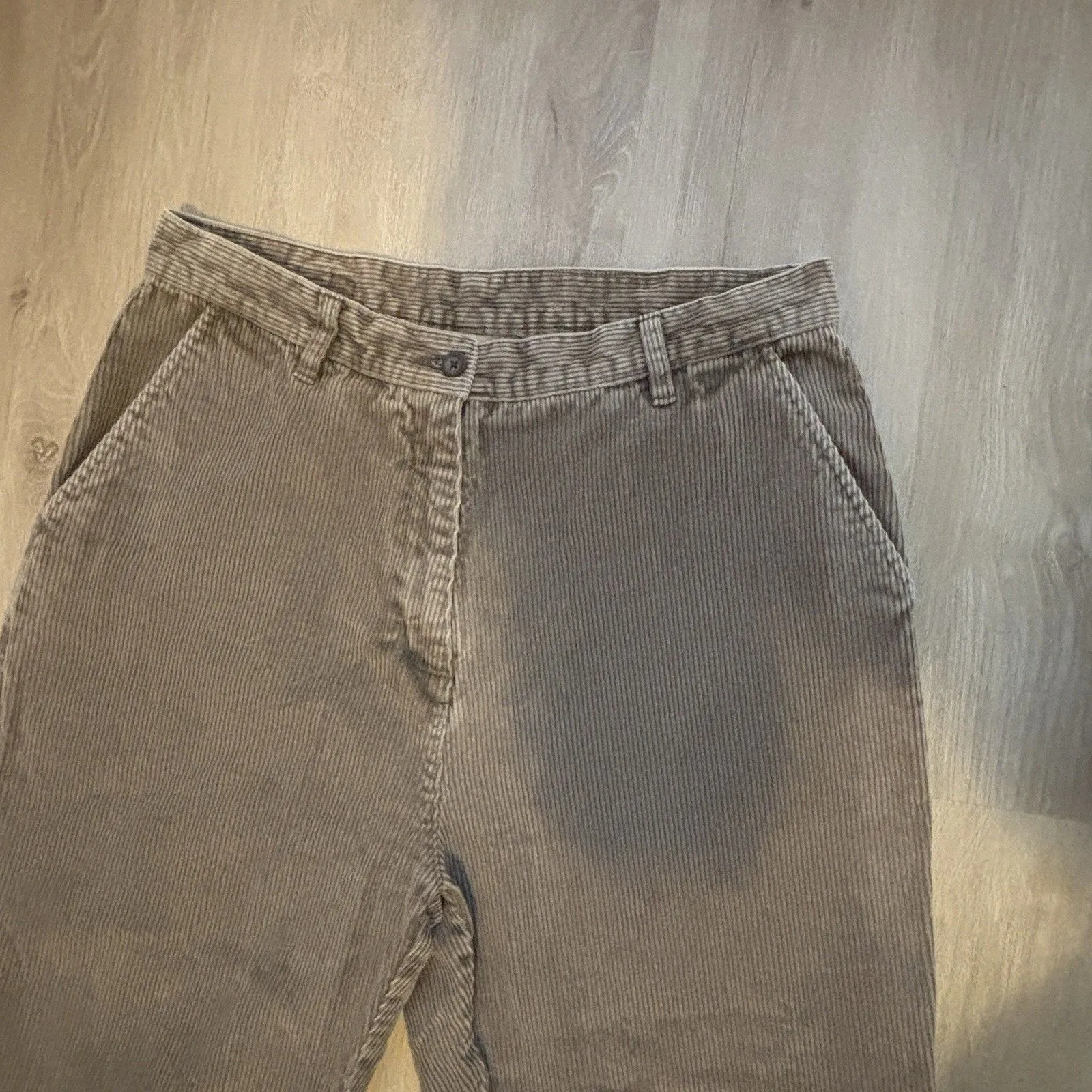 VTG Woolrich Corduroy Pants Womens Sz12  Loren Highrise Pockets 1964 Dark Logan - Image 11