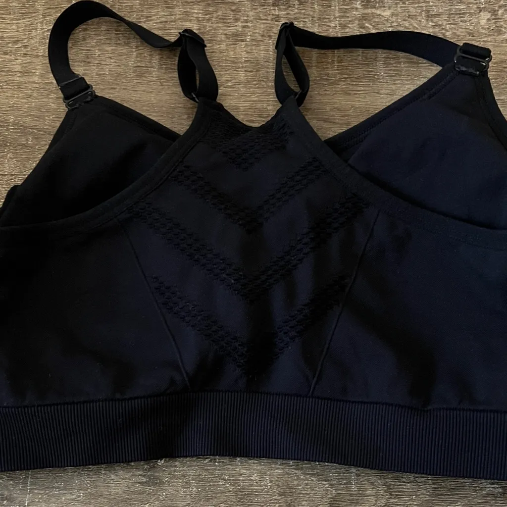 Reebok Women's Classic Black Sports Bra - Image 2