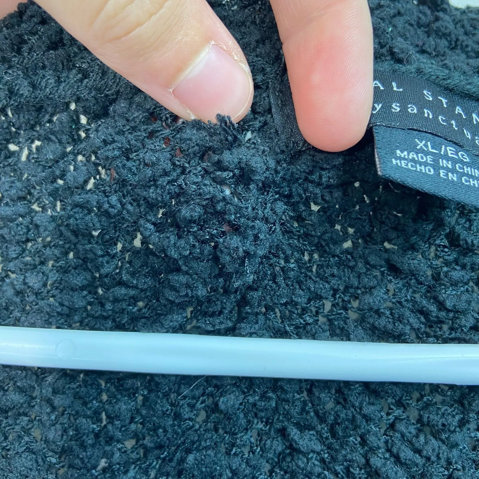 Social Standard by Sanctuary women's knit plush black button sweater cardigan XL - Image 5