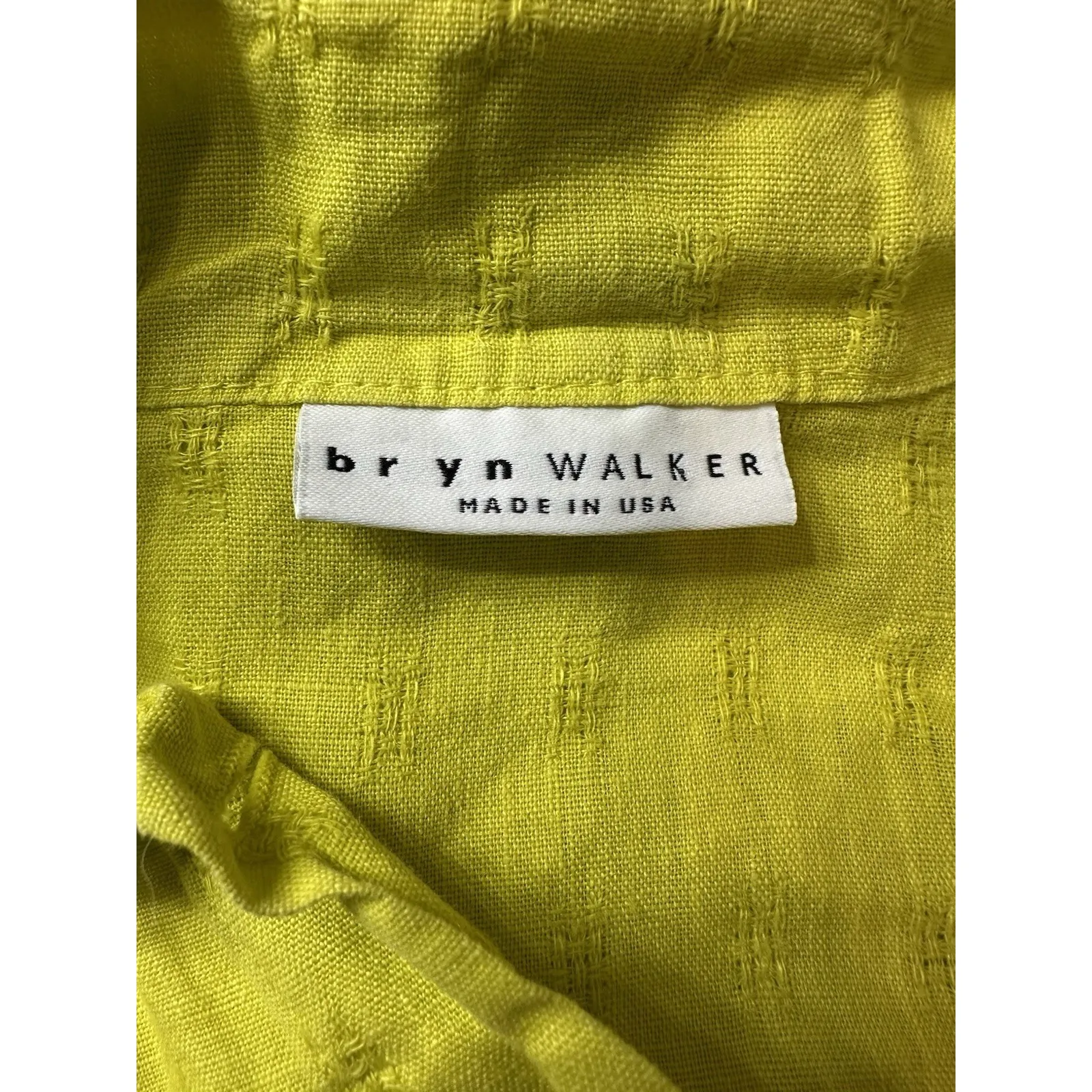 Bryn Walker Danuta Jacket XS Dandelion Heavy Linen Button Front Oversized USA - Image 4
