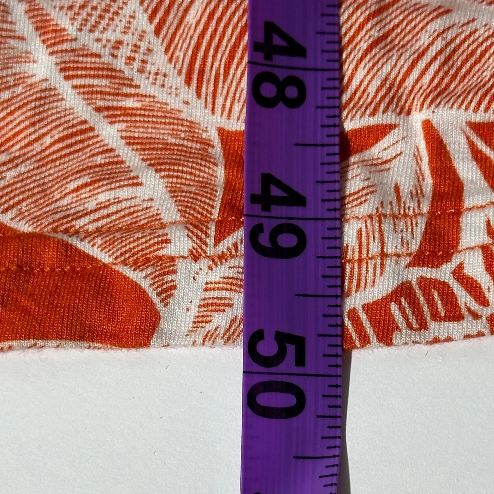 Serra Orange White Tropical Print Maxi Dress Sleeveless Summer Casual size Small - Image 8