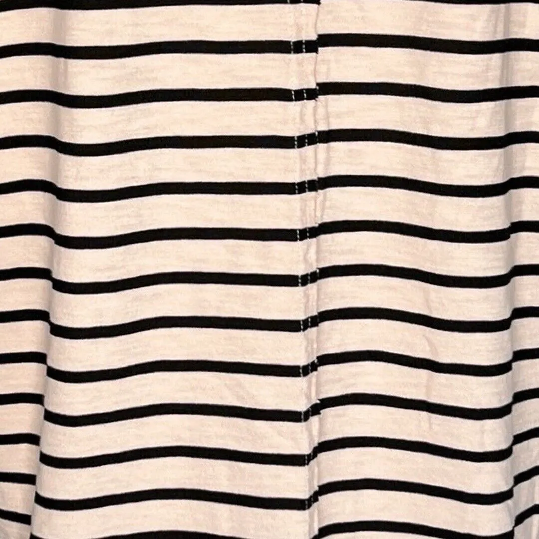 Splendid Shirt Womens Medium Pink Black Striped Casual Basic Neutral‎ Minimalist - Image 6