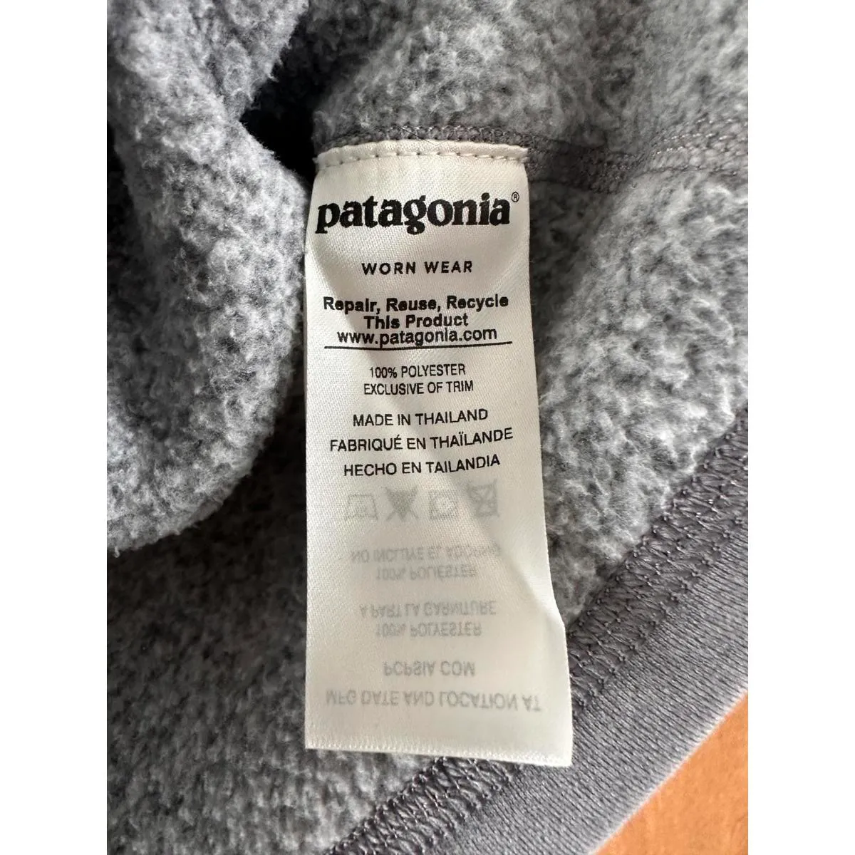 Patagonia Better Sweater 1/4-Zip Fleece Sweatshirt Gray Women’s size Small - Image 8