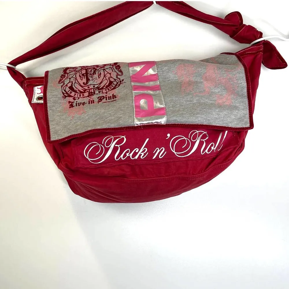 PINK Victoria's Secret Hobo Oversized Fabric Bag Overnighter Maxi - Image 2