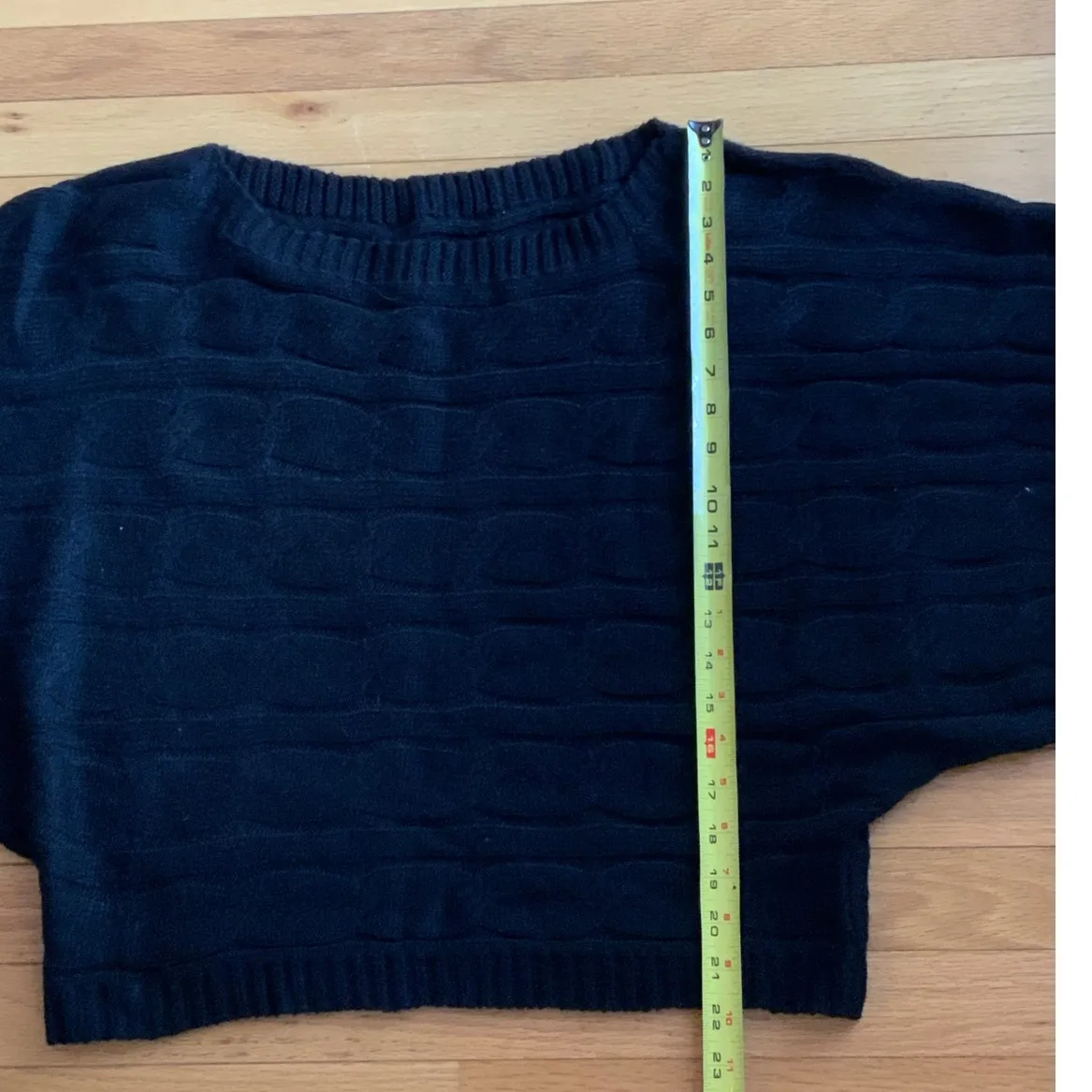Cider Black Cable Knit sweater size 1XL - Image 2