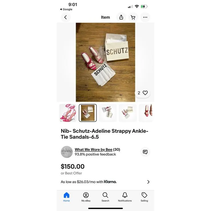 Schutz Women's Pink Heeled Sandals - Image 8