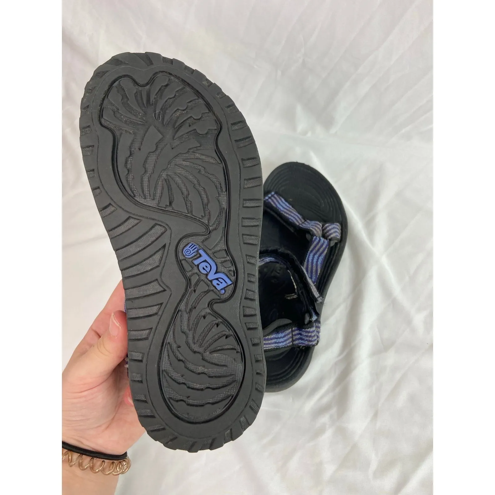 TEVA women's hurricane purple Velcro strap hiking open toe sandals outdoor shoes - Image 5