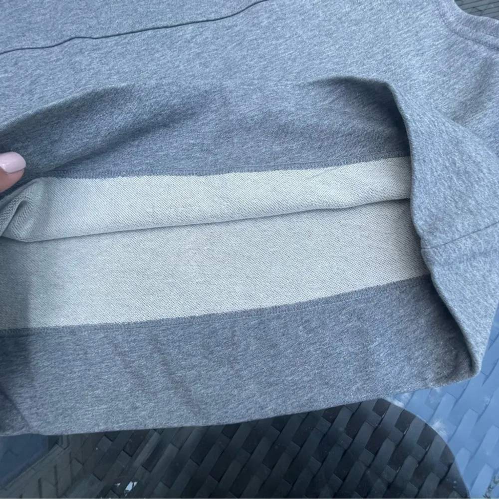 Fate BY LED Layered cotton striped shirt button down tunic 2 piece set Sz L Gray Size L - Image 10