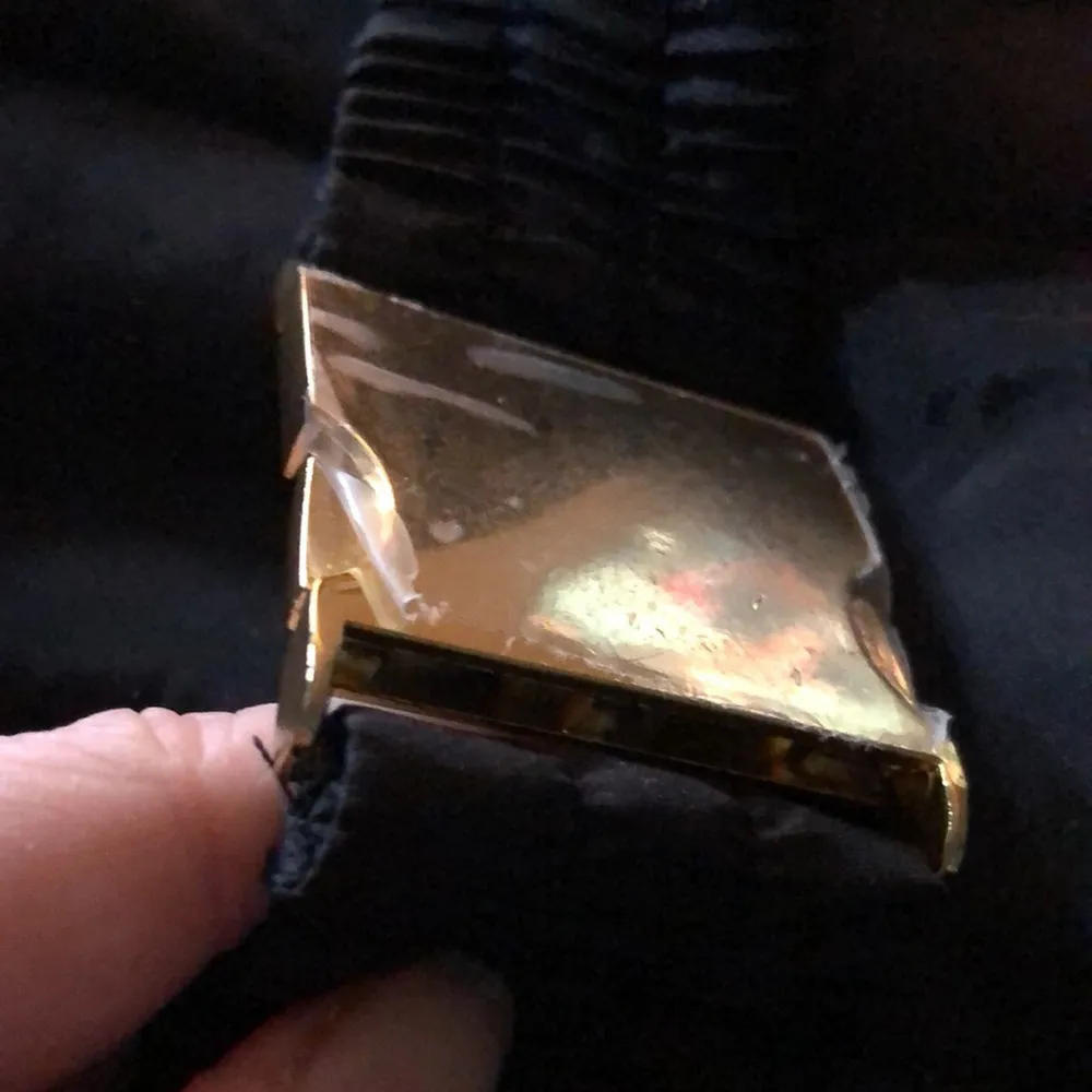 NWT  | Black Quilted Ribbed Moto Jacket Belted Zip Up Front Y2K size Med - Image 5