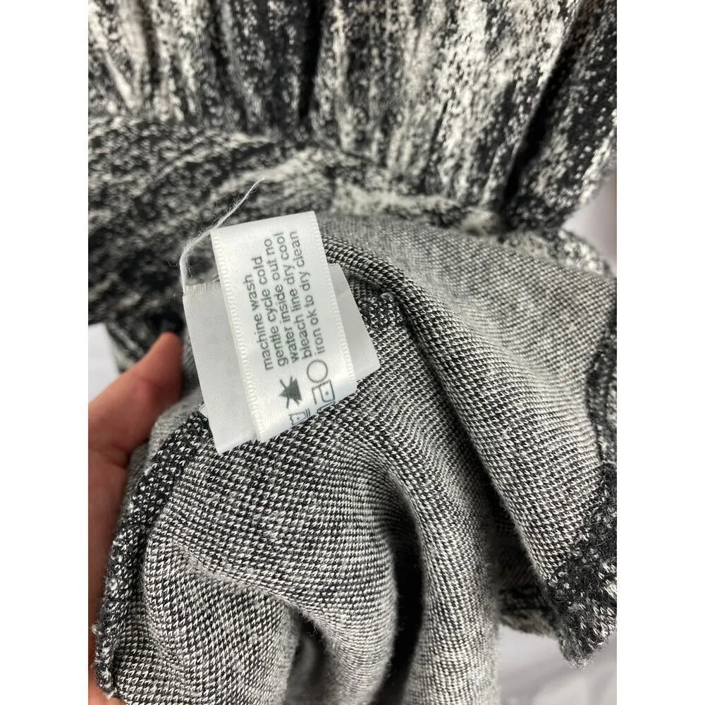 Three Dots  Patterned Tie Waist Dress Size Medium - Image 4