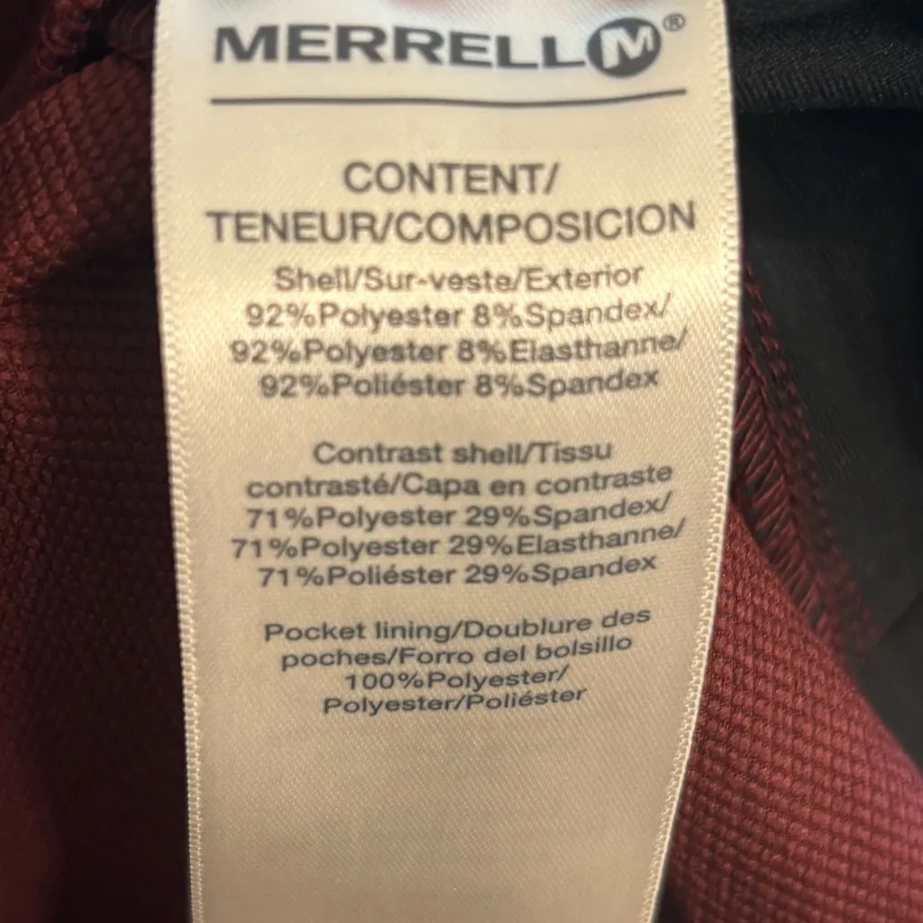 Merrell Women's Burgundy and Black all weather Jacket - Image 5