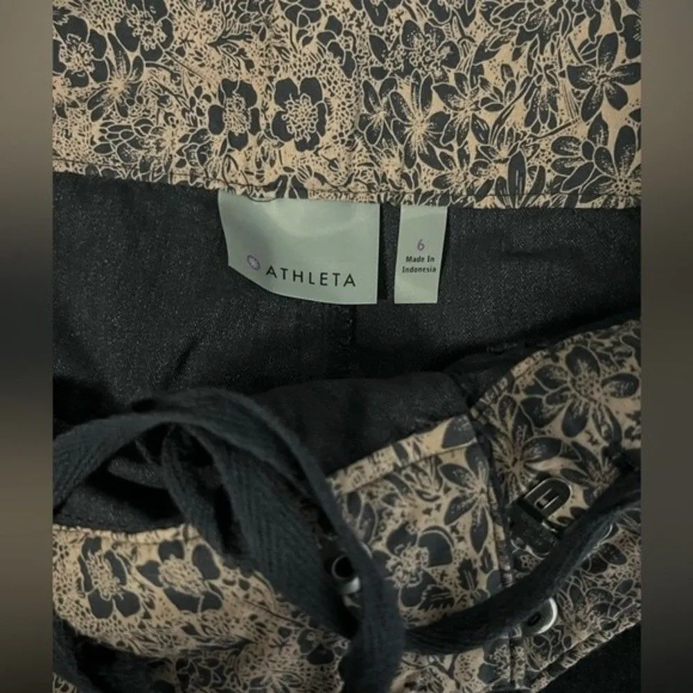 Athleta Passage Mini Skirt Womens 6 Gray Denim Look Double Button Stretch - Image 4