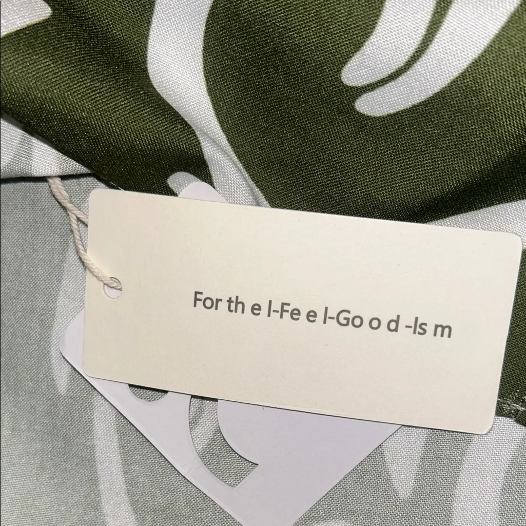 Commense Olive and White Strapless Dress Green Size XS - Image 6