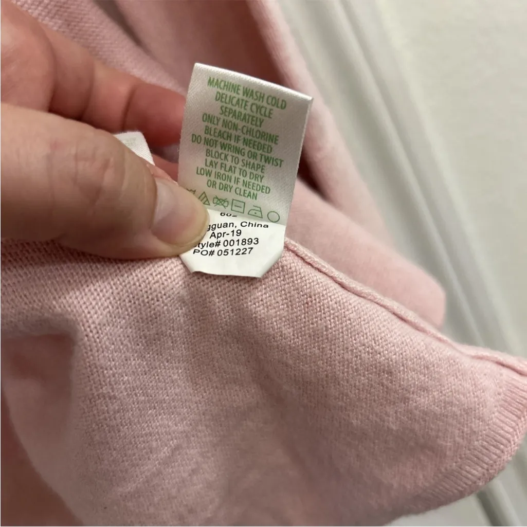 Lilly Pulitzer Women’s Ariela Cardigan XS Pink Open Front Rolled Preppy Sweater - Image 5