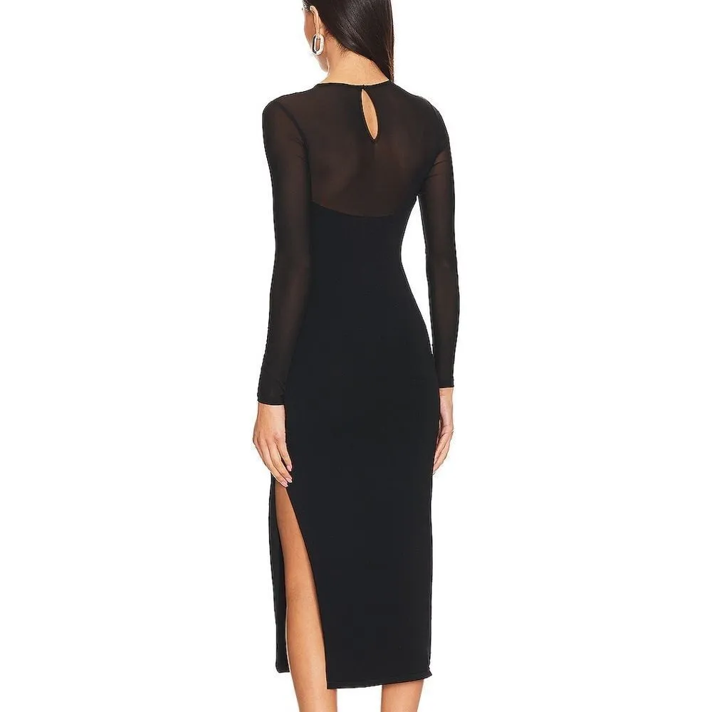 NWOT Astr the label women's Leona women's black‎ dress size small with keyhole - Image 3