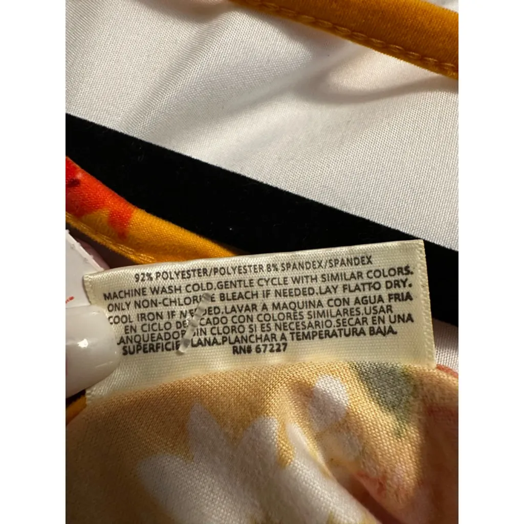 Women's Bobbie Brooks Plus 2X Yellow Floral Short Sleeve Dress - Image 7