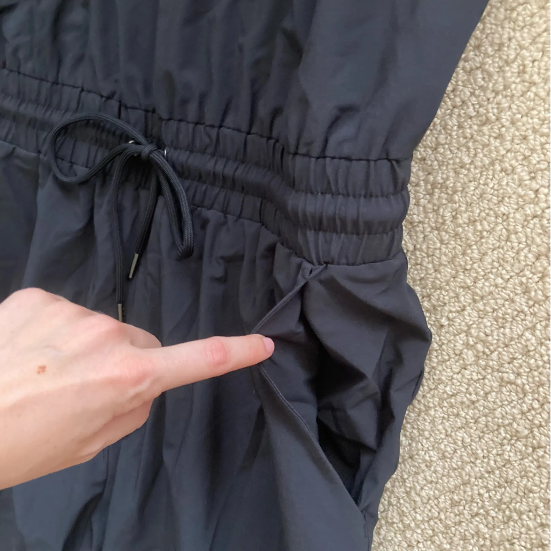 NEW Abercrombie & Fitch Traveler Cargo Jumpsuit Black Size XL Petite Pockets NWT - Image 7