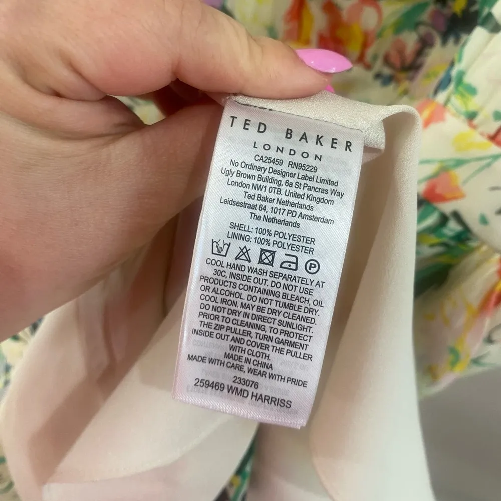 Ted Baker NWT  Haariss Floral Chiffon Mini Sun Dress - Image 9